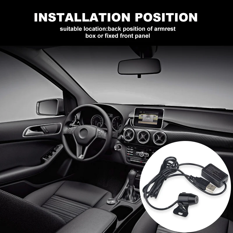 USB атмосферный светодиодный светильник лампа для салона автомобиля романтичный