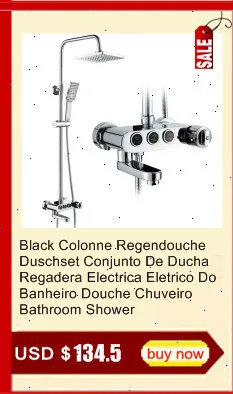 Regadera Electronica Torneira Lavabo Regendouche Colonne De panel Black Douche Do Banheiro Chuveiro Ducha душ для ванной комнаты