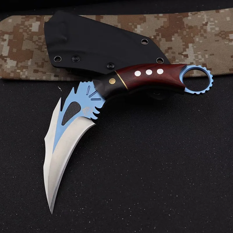 HS инструменты Dragon Dracarys серия фиксированное лезвие Karambits D2 лезвие коготь нож с K оболочка кемпинг выживания тактический нож