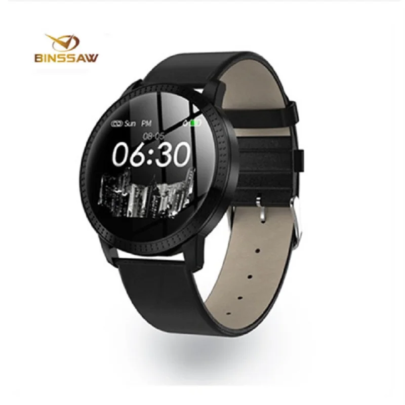 

BINSSAW CF18 Smart Watch OLED Color Screen Smartwatch men women Fashion Fitness Tracker Heart Rate smart band