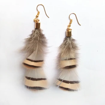 

New Feather Dangle Earring Drop Earring Long Tassel Brinco Ear Drops Earring Fashion Performa Jewelry For Women