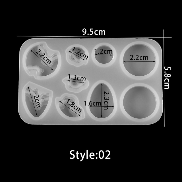 Drop Handmade Silicone Casting Mold For DIY Crystal Epoxy Resin Jewelry Step Field Island Pendant Silicone Mold Supplies