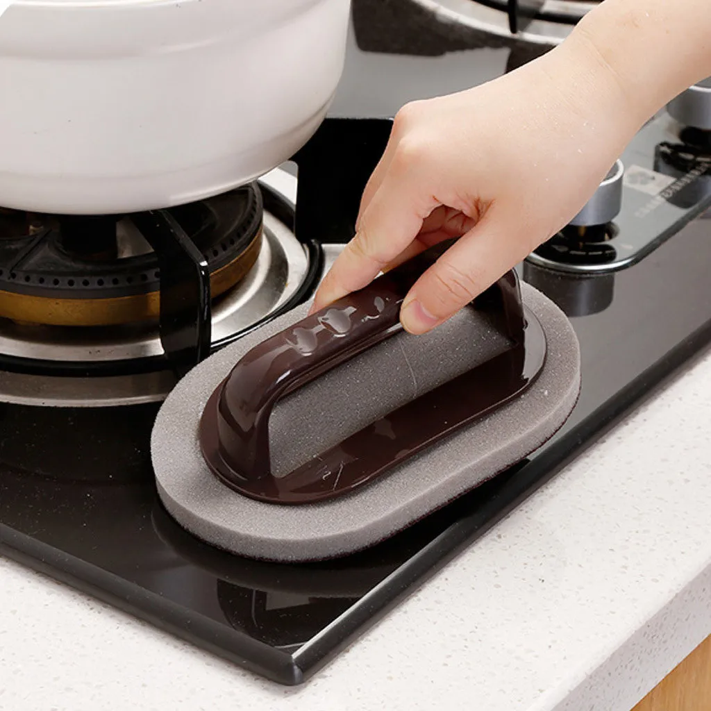 

Hot Sell Magic Emery Sponge cleaning brush Eraser Cleaner Kitchen Rust glass Cleaning Tools muscle scrubber