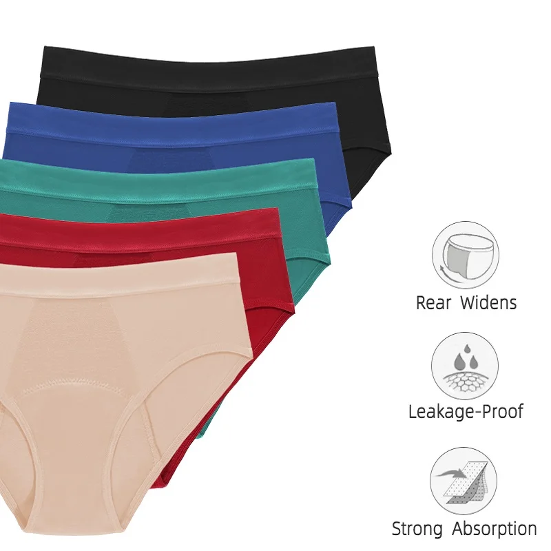 Physiological Pants Four-layer Bamboo Fiber Leakproof Women Period Underwear Leak Proof Menstrual Period Panties Women Underwear 4