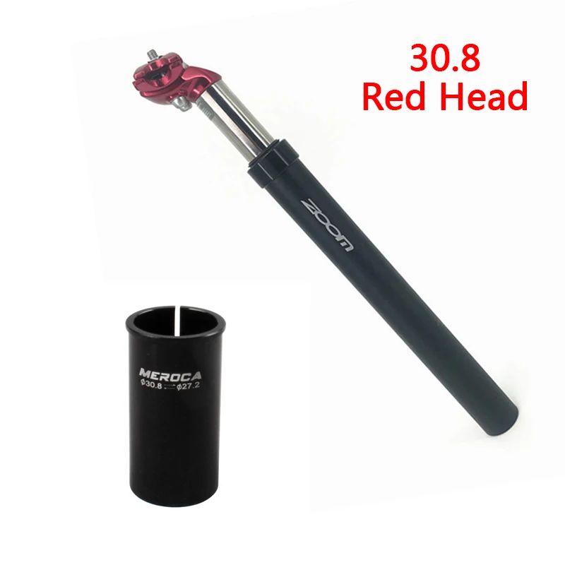 Red 30.8 Zoom подвеска велосипед seatpost 27.2/31.6x350 мм гидравлические сиденья пост алюминия велосипед ударопоглощение демпфирования подседельной трубы - Цвет: Red 30.8