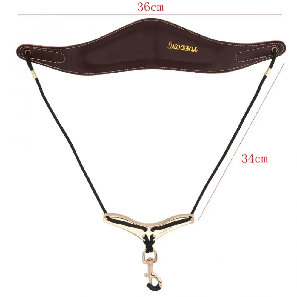 Saxofone de Couro Legítimo com Alça para Pescoço Cinta de Pescoço para Jogar Bovino Duplo Palco Cores Opcionais 2 - Image 6