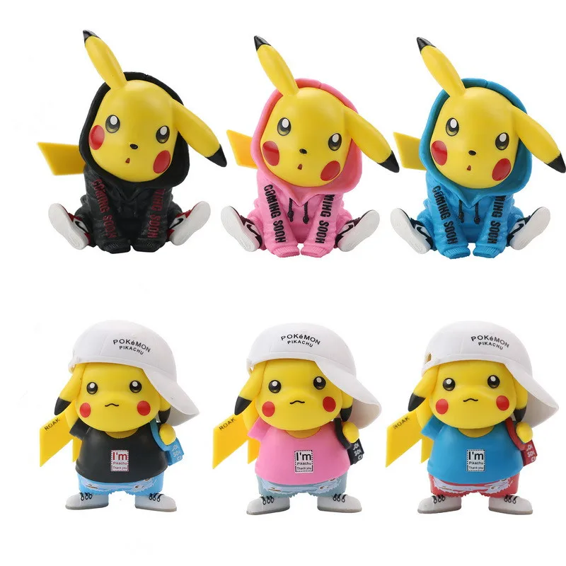 

Takara Tomy 3Pcs Pokemon Go Collections Models 8-12cm PokÃ©mon Trendy Pikachu Anime Action Figures Toys Dolls Xmas Gifts for Kids