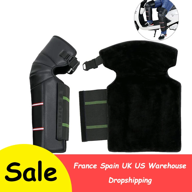 

Motorcycle Knee Protector Shin Guard Motocross Knee Brace Support Kneepad Leg Warmer Skating Skateboard Warm Thick Knee Pad