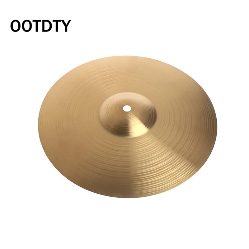 8 inches OOTDTY Начинающий медный сплав крушение тарелки барабан Прочный латунный ударный инструмент 8 10 - Цвет: 8 inches