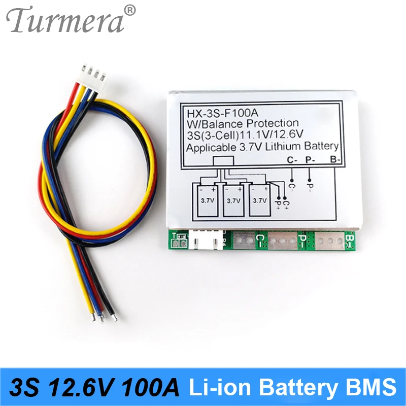 Балансирующая плата BMS 3S 100A PCM 18650 защитная для литиевых батарей баланс литий