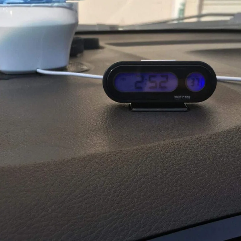 Modify 2in1 Car Digital LCD Temperature Thermometer Clock Calendar Automotive Blue Backlight Clock LED Digital Display Tool Modify 2in1 Car Digital LCD Temperature Thermometer Clock Calendar Automotive Blue Backlight Clock LED Digital Display Tool