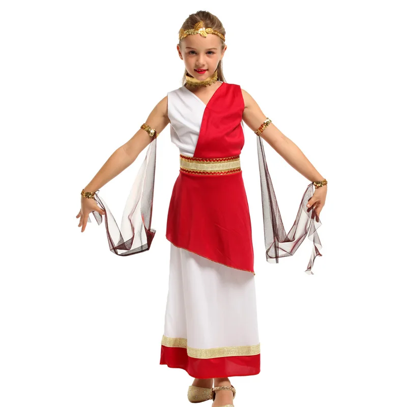 as picture Ancient Egypt Egyptian Pharaoh Cleopatra Prince Princess Costume for Children Halloween Costumes Boy Girl Kids Cosplay Clothing - Цвет: as picture