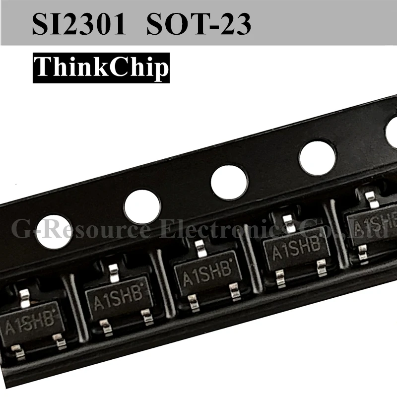 100pcs si2301ds Si2301 a1shb Sot-23 Mosfet Smd Transistor