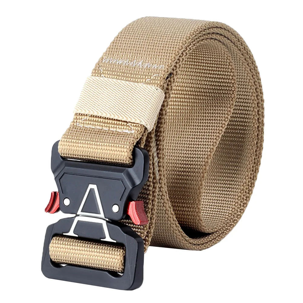 

Tactical Rigger Belt Webbing Waist Belt Heavy Duty Quick Release Buckle Outdoor G66