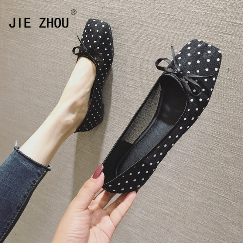 polka dot flats ballet flat
