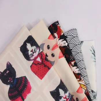 

Cat/crane Pattern Sewing Patchwork Quilting Fabric And Cushion Cover For Pillow Case Fabrics
