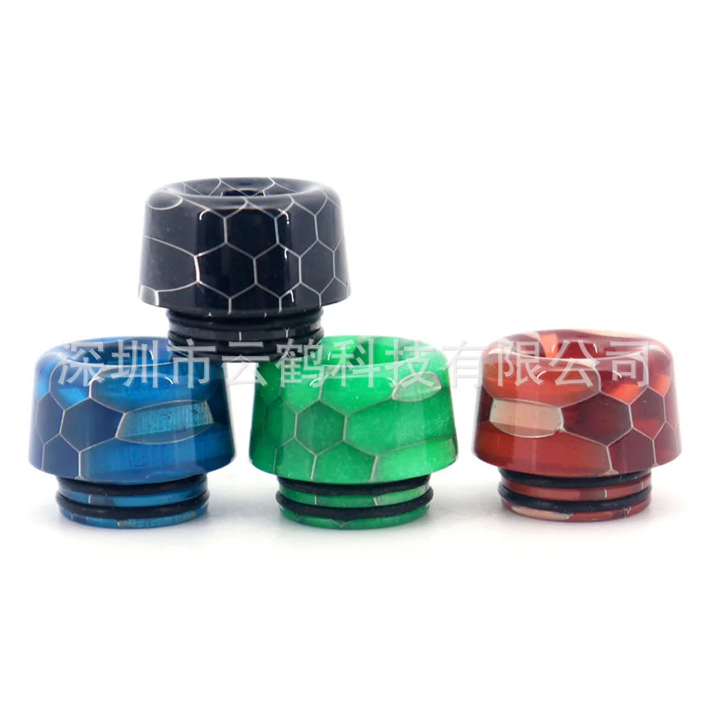 

Yuhetec 810 Snake's Skin Resin Drip Nozzle with Rubber Gasket Cigarette Holder Drip Tip Snakeskin Cigarette Holder