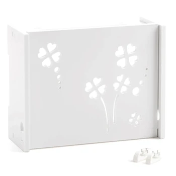 

Wall Mounted Wifi Router Shelf Wifi Storage Box Organizer Creative TV Set Top Box Storage Rack Holder Home Decoration