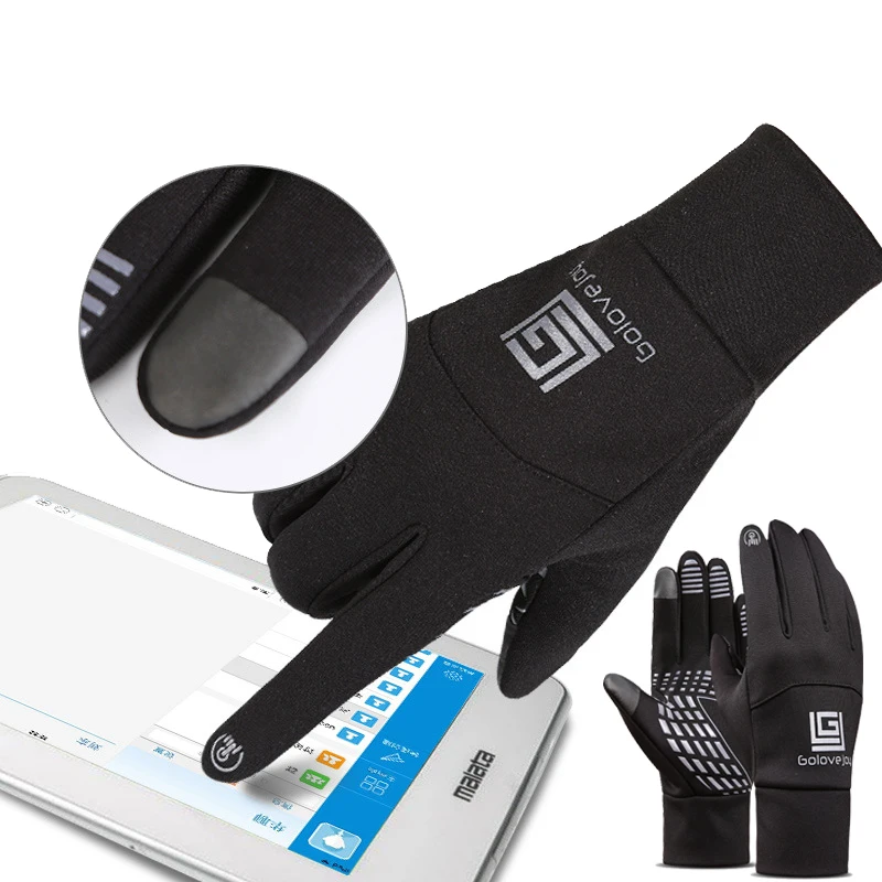 Мужские и женские водонепроницаемые перчатки для бега высокое качество полная