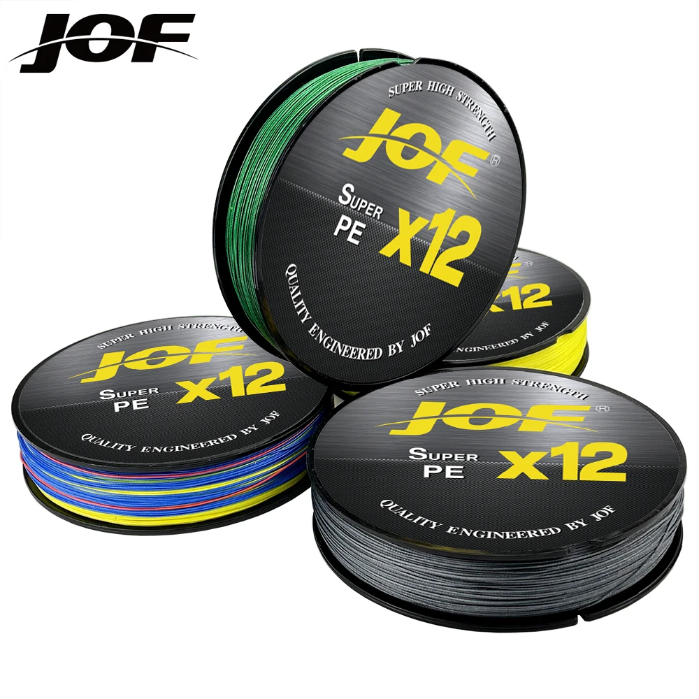 JOF 12Strands High density Weave Method Fly Fishing Line Super Smooth
