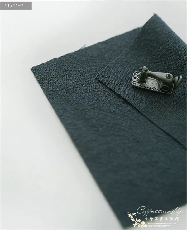 Плотная однотонная ткань для стирки из хлопка и льна 130 см х 50 мягкая сделай сам