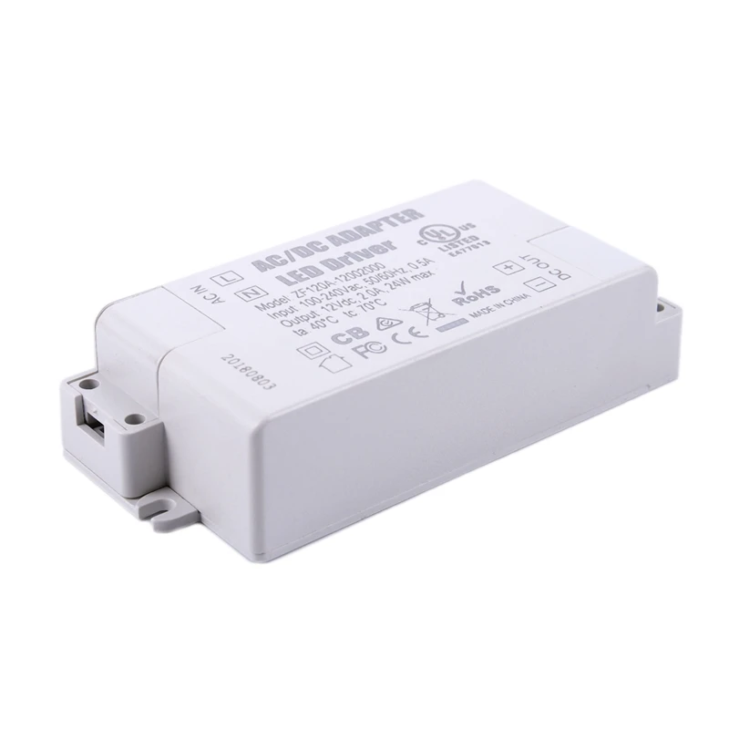 24W источник питания трансформатор Светодиодный драйвер 240 V-DC 12V для G4 MR11 MR16 светодиодные полосы