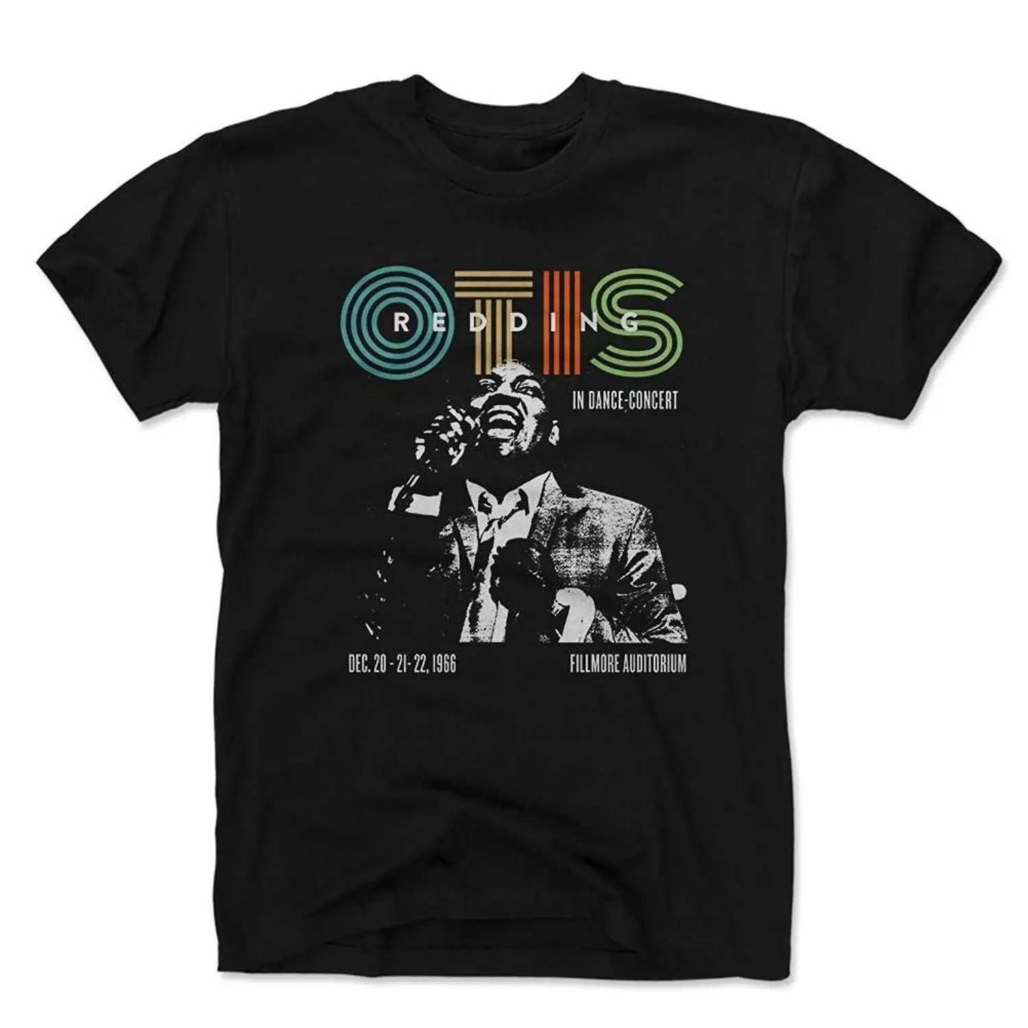 500 уровень Otis Redding хлопковая футболка Официальная Лицензированная Periscope products Concert