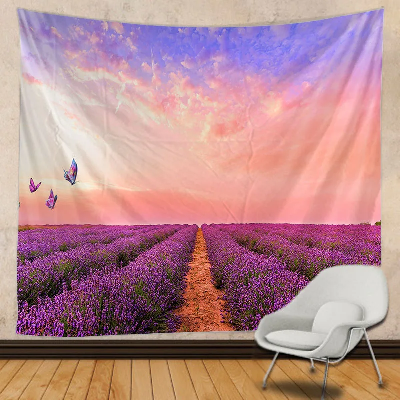

Lavender tapestry Mandala Tapestry Hippie Macrame Tapestry Wall Hanging Boho Decor Witchcraft Tapestry