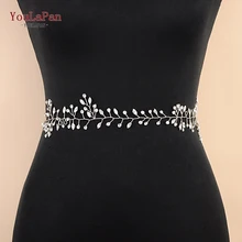 YouLaPan SH34 пояс невесты Стразы для невесты свадебный пояс-кушак ремни для вечернего платья Свадебные аксессуары Свадебные вечерние пояса