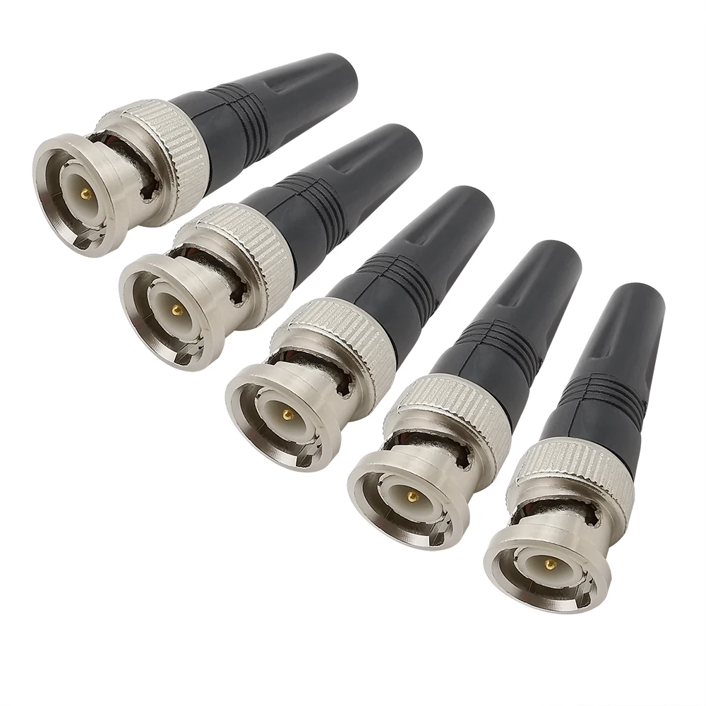 BNC Connectors 20-Pack BNC Male Twist-On Connectors For RG59 Cable - CCTV Security Camera Adapters BNC Male BNC Female Coaxial RG59 Cables And Connectors