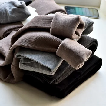 

Autumn Winter Leggings Women Plus Velvet Super Elastic Slim Thick Warm Leggings Femme Pants Casual High Waist Leggings Women 300