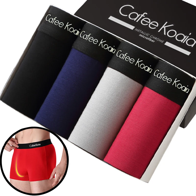 Men's Panties Boxer Shorts Underpants Man Modal Men Male Couple Underwear Slip Homme Calzoncillos ice silk Lingerie L-4XL | Мужская
