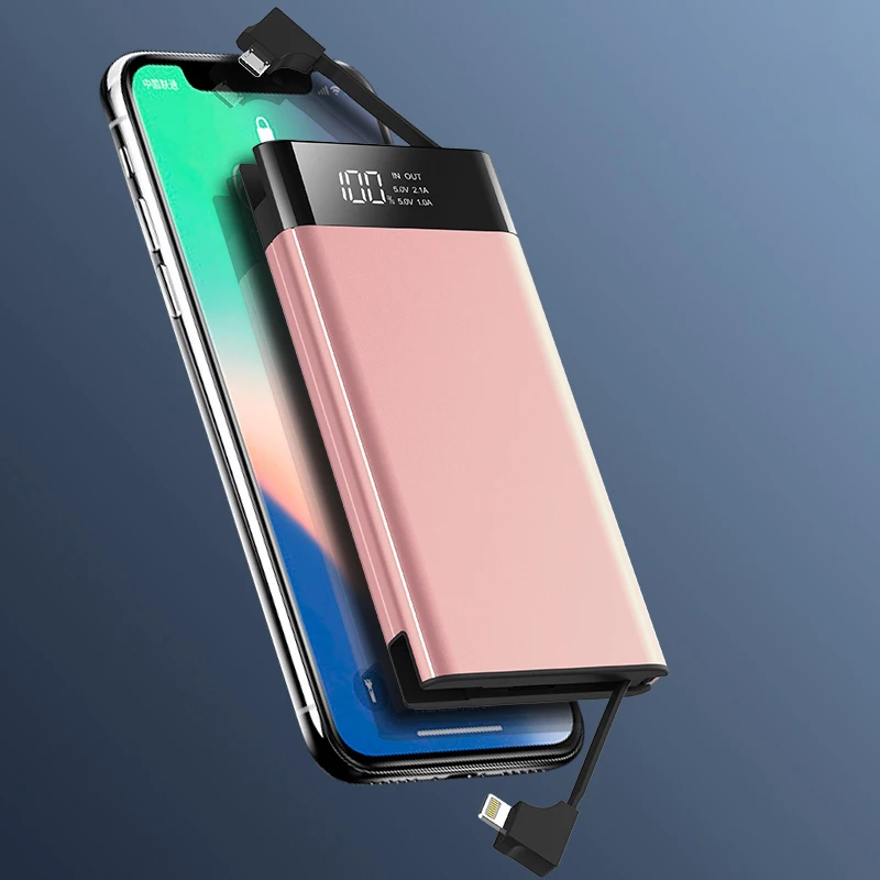 10000 мАч Внешний аккумулятор для xiaomi IPhone внешний аккумулятор быстрая зарядка внешний аккумулятор ed power Bank портативное зарядное устройство для планшета