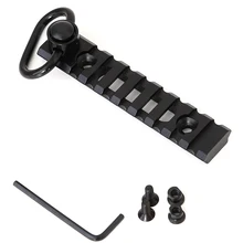 Totrait Tactical Keymod рейка Picatinny Weaver рельсовые секции 8 слотов крепление база с QD Слинг поворотный адаптер-ключ для Hun