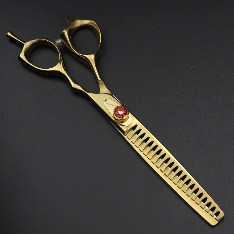 Thinning scissors A 7 дюймов Профессиональные Парикмахерские ножницы парикмахер филировочные ножницы для стрижки волос парикмахерское оборудование - Цвет: Thinning scissors A