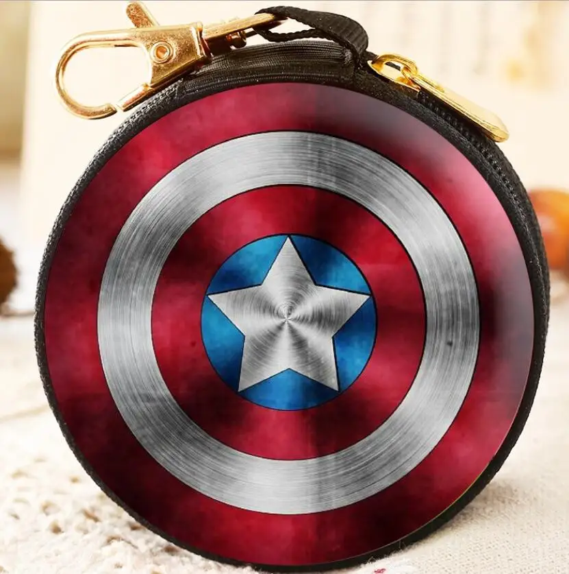 

New Marvel Avengers 4 Anime Wallet Figure Toys Avengers Spiderman Captain Marvel Deadpool Super Heros Wallet Kids Toys Gifts