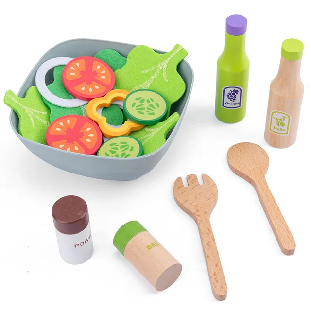 Wooden Pretend Toys Children Simulation Kitchen Play House Learn To Cut Fruit Cooking Games Baby Early Education Educational Toy 1