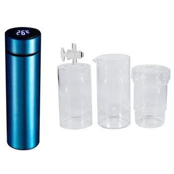 

Big deal 1 Pcs 400Ml 5Cup Dutch Coffee Cold Water Glass Machine & 1 Pcs Display Vacuum Insulated Water Bottle