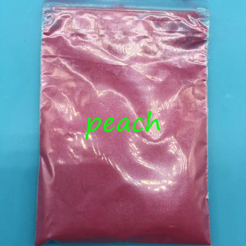 peach 20 г Безопасный Перламутровый Порошок Слюды Пигмент смолы краска косметический блеск для ногтей жемчужный порошок краска мыло пигмент - Цвет: peach