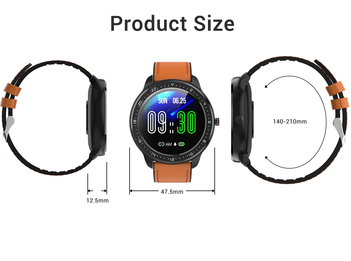 LEMFO новые умные часы водонепроницаемые пульсометр Мониторинг Артериального Давления Смарт-часы мужские или женские фитнес-трекер