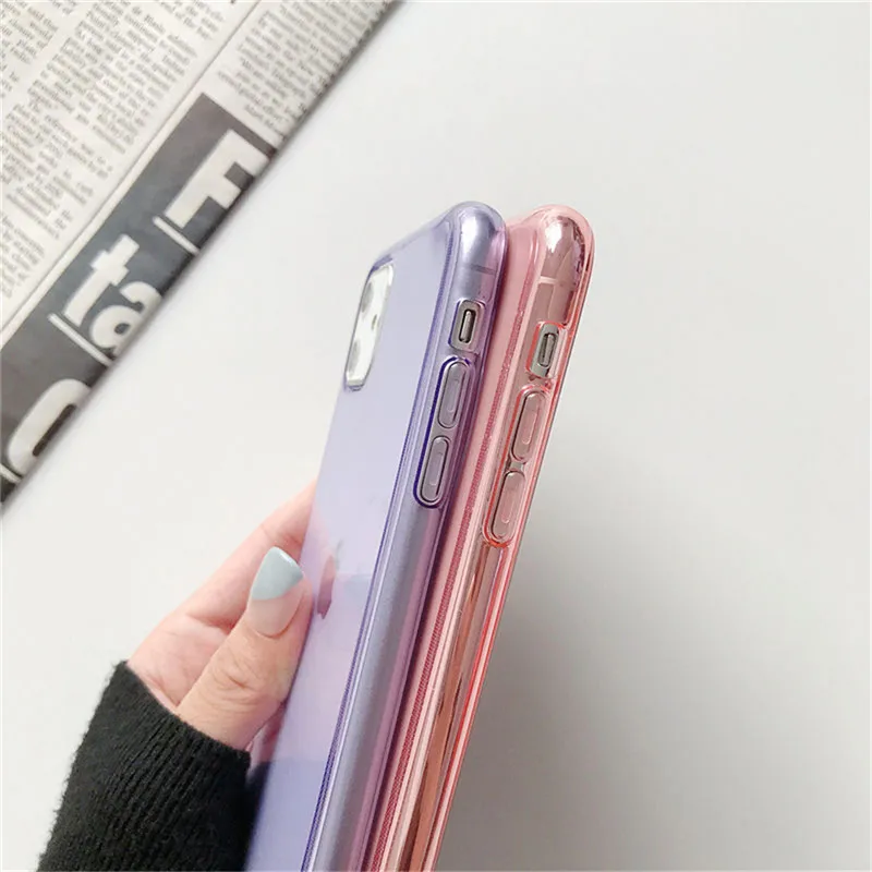 KJOEW чехол для телефона для iPhone 11 Pro Max X XS XR Xs Max transapent Мягкий ТПУ силиконовый чехол для iPhone 6 6s 7 8 Plus чехол s Capa