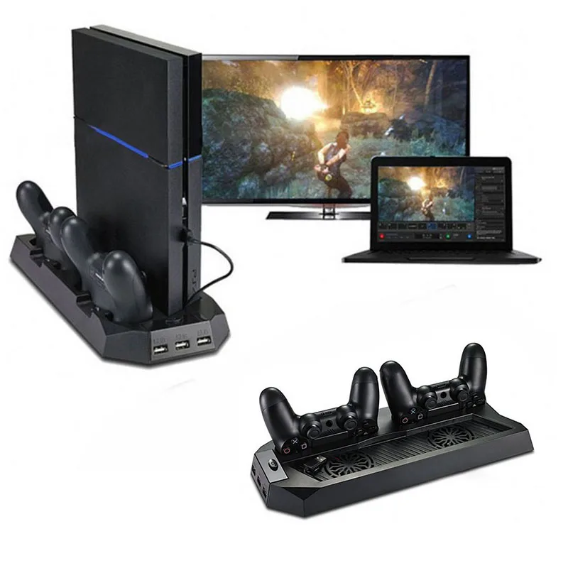 Multi In One Fan Base Bracket Handle Holder For Controller Charging Station Heat Dissipation Fan Waterproof Dustproof Practical
