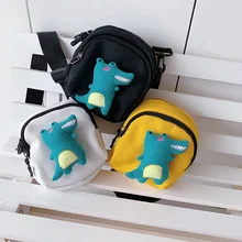 Милая сумка через плечо с мультипликационным принтом; модная сумка через плечо для маленьких девочек и мальчиков; сумка-мессенджер; сумочка; кошелек; Кошельки для монет