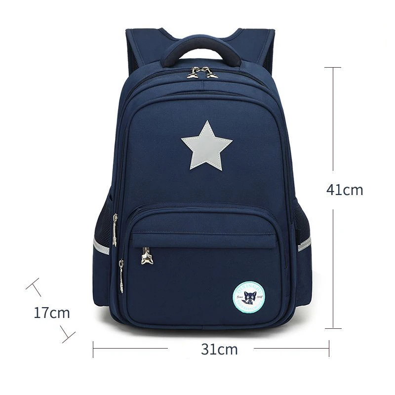 Blue - Large Новые детские школьные сумки для подростков мальчиков и девочек, Большой Вместительный Школьный рюкзак, водонепроницаемая сумка, Детская сумка для книг Mochila - Цвет: Blue - Large