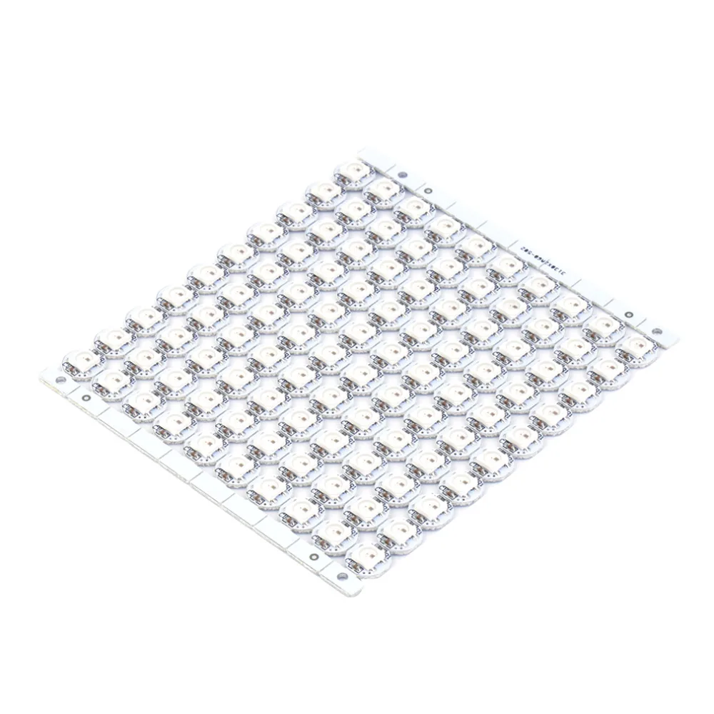 Высокое качество 50 шт. WS2812B светодиодный с радиатором(10 мм* 3 мм) DC5V 5050 SMD РГБ, Пиксельная лампа