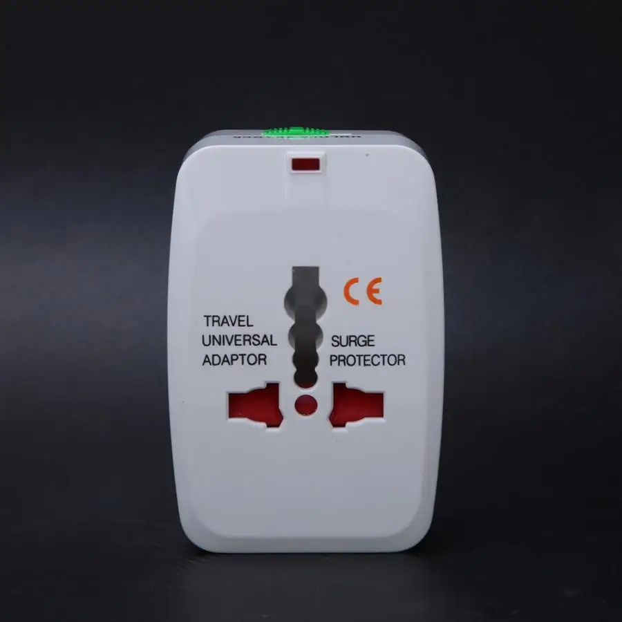 Огнестойкий ABS одиночный USB международный Путешествия адаптер питания AC 100~ 240V 10A Путешествия адаптер