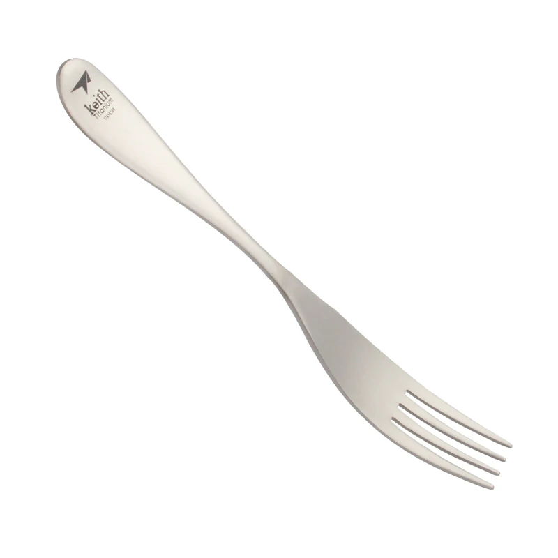 Keith 1Pcs Pure Titanium Four-tine Fork set Fruit Fork Tableware Multiple Use Snack Cake Dessert Forks Cafeteria Home Flatware