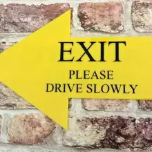 20x30 см Индивидуальные Указатели направления стрелка знаки с любым текстом вы хотите желтый цвет