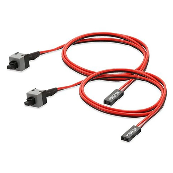 2 шт 2 Pin SW PC кабель питания вкл/выкл кнопка ATX компьютерный переключатель провода 45 см