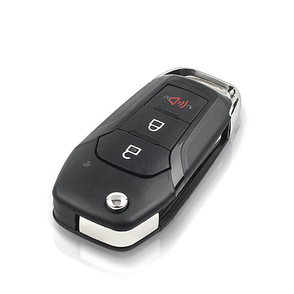KEYYOU 3 1/4 pulsanti Flip chiave remota Keyless Entry Fob 315MHz ID49 Chip per Ford Fusion 2013-2015 ID FCC: N5F-A08TAA HU101 - Hae4bd9c4af7049adb5b99f9dd44bdca3O